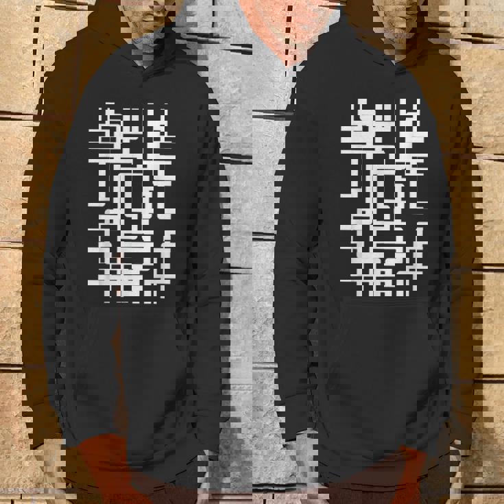 スタイリッシュ幾何学模様 パーカー ライフスタイル