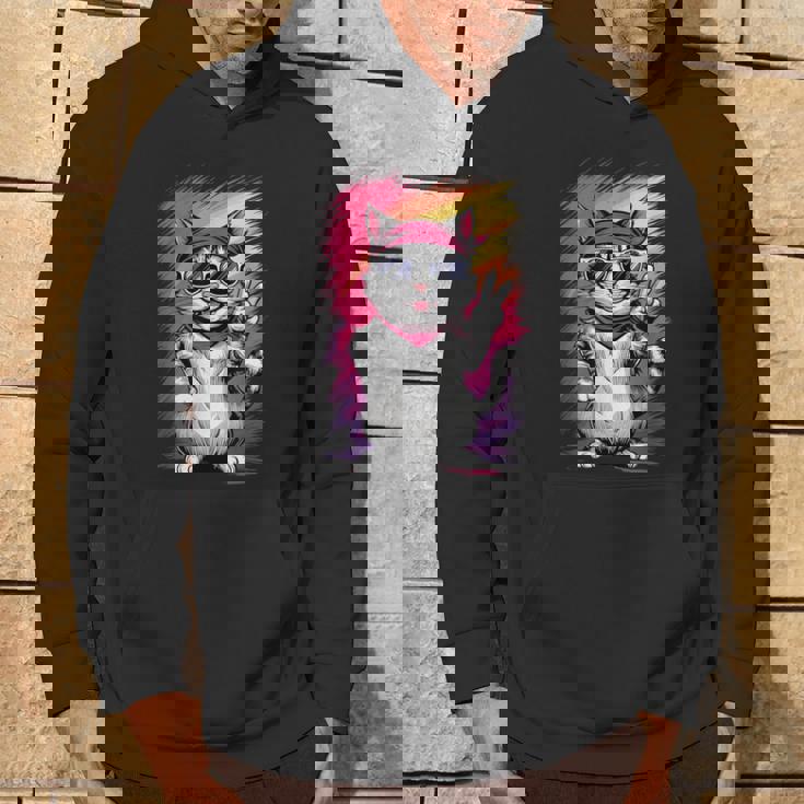 ストリートスタイル 猫 グラフィティ アート ストリートアート パーカー ライフスタイル