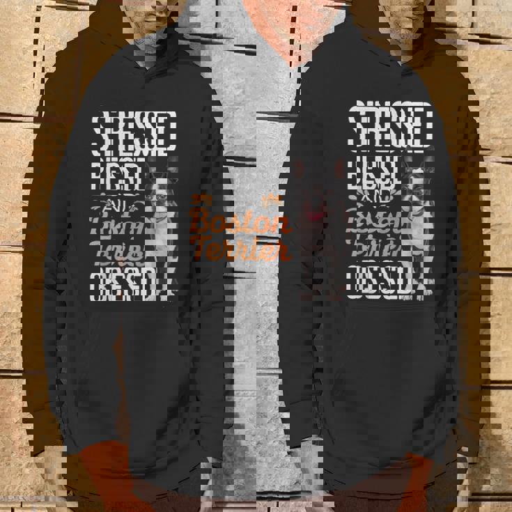 ストレスド・ブレスド・オブセスド・ボストン・テリア パーカー ライフスタイル