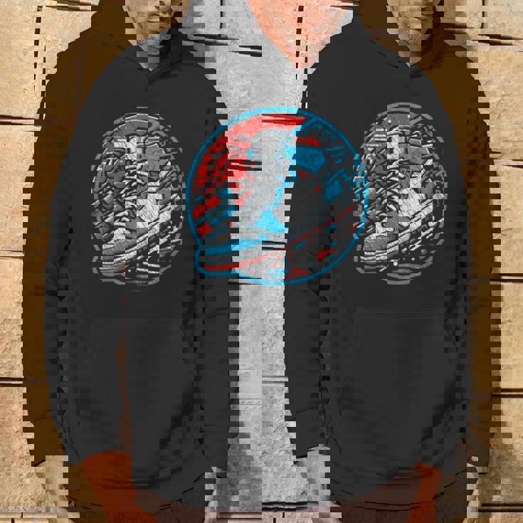 スニーカーヘッドバスケットボールファン パーカー ライフスタイル