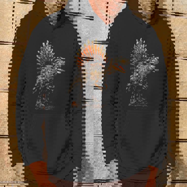 スピノサウルス 恐竜 グラフィックアート スピノサウルス パーカー ライフスタイル