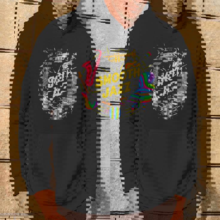 スムースジャズ カラフル 楽器 アート パーカー ライフスタイル