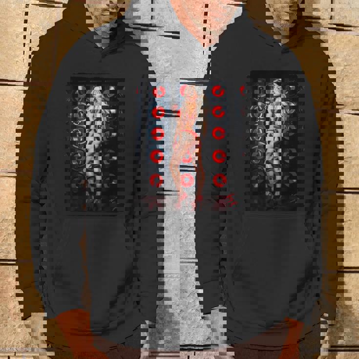 セクシーガールグラフィックtシャツ 赤いビキニを着たブロンドゴーゴーダンサー パーカー ライフスタイル