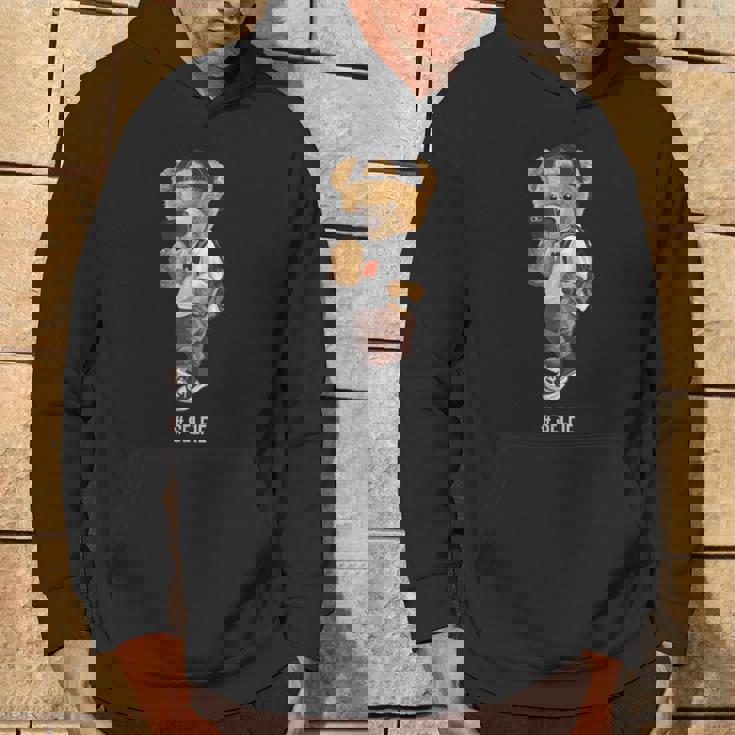 セルフィーを撮るかわいいテディベア パーカー ライフスタイル