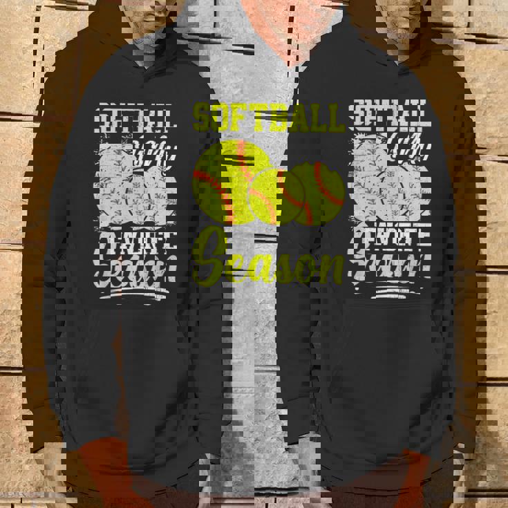 ソフトボールは私の好きな季節の楽しいデザイン。 パーカー ライフスタイル