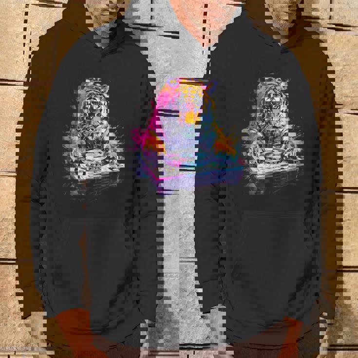 タイガーミュージック Dj ターンテーブル Dj タイガーテクノ ダンスクラブ ハウス パーカー ライフスタイル