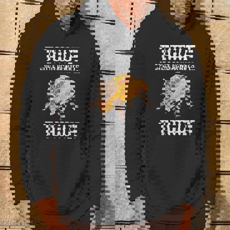 タコキャットは後ろ向きに綴られたタコキャット 愛猫とタコス パーカー ライフスタイル