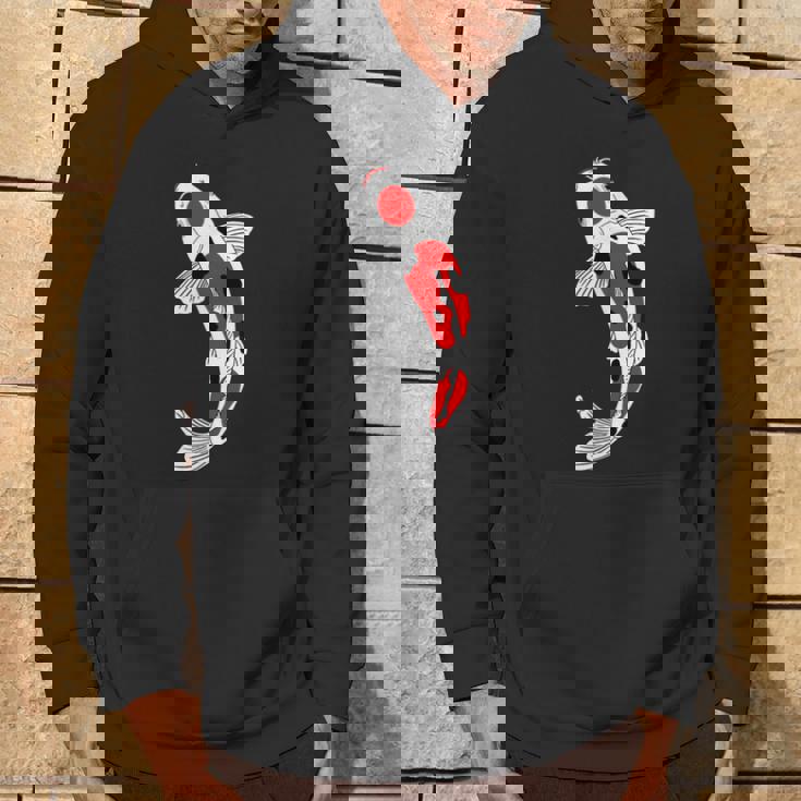 タンチョウサンケ 赤・白・黒鯉 パーカー ライフスタイル