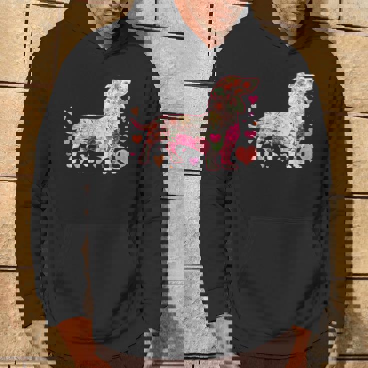 ダックスフントの解体新書 ミニチュアダックス 犬の飼い主 ダックス飼い おもしろ 愛犬家 犬 ダックスフント パーカー ライフスタイル