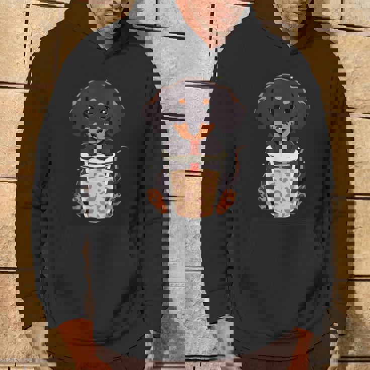 ダックスフンド ボバティー バブルティー アニメ カワイイ 犬 パーカー ライフスタイル