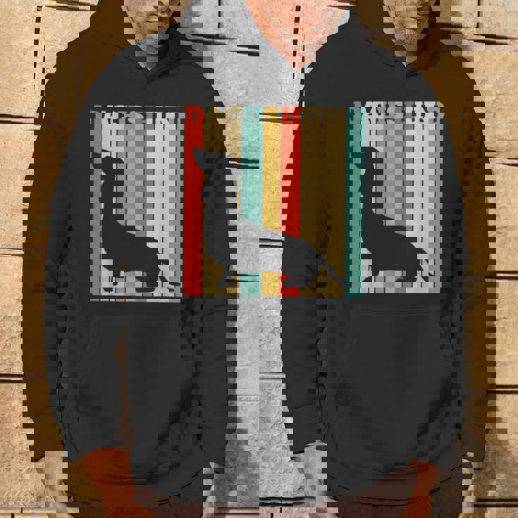 ダックスフンドのギフトレトロなスタイル パーカー ライフスタイル