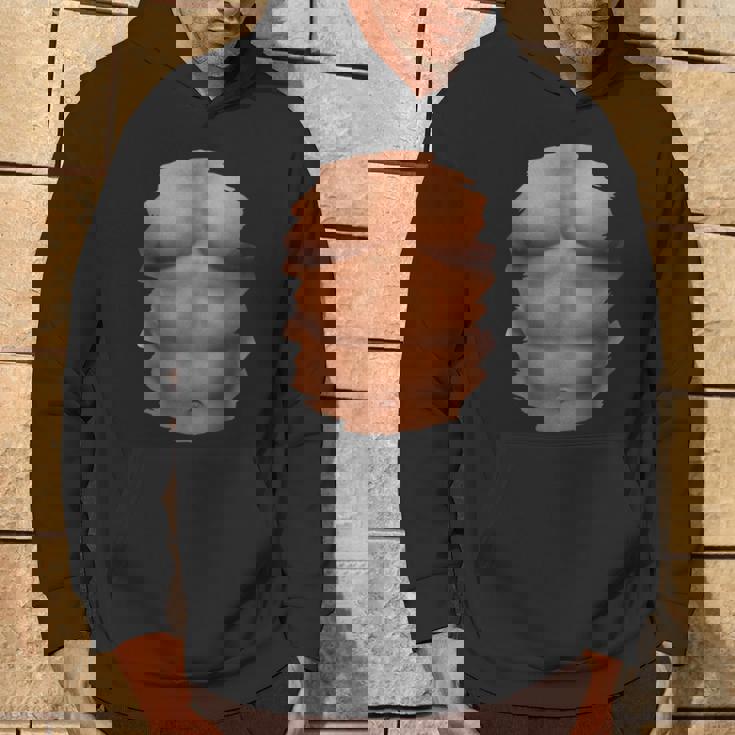 チェスト 6パック 筋肉 ボディービルダー 腹筋 ジム 面白いプレゼント パーカー ライフスタイル