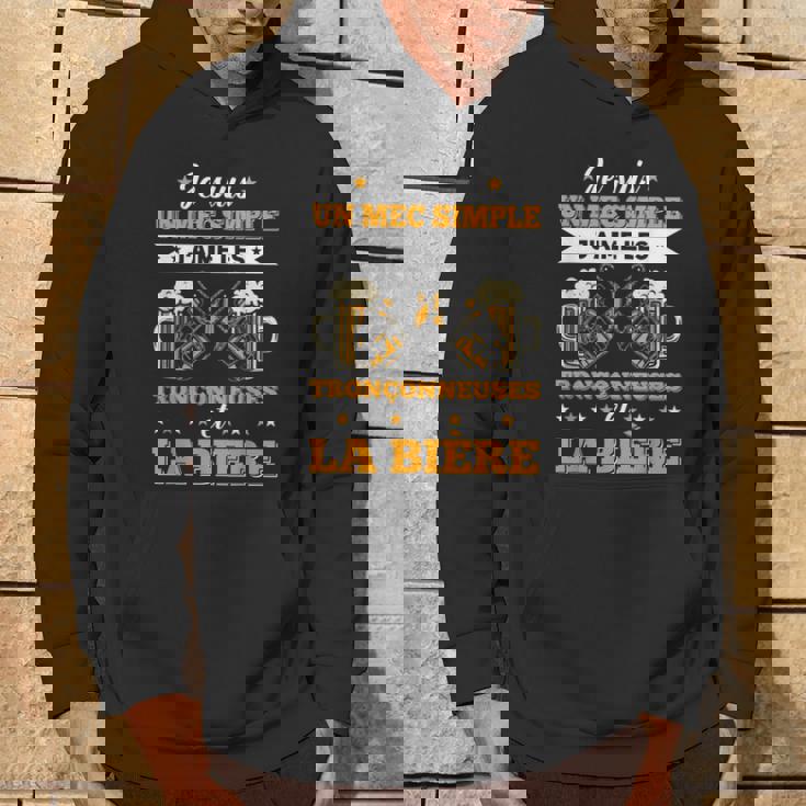 メンズ チェーンソー&ビール ランバージャック&林業チェーンソー パーカー ライフスタイル