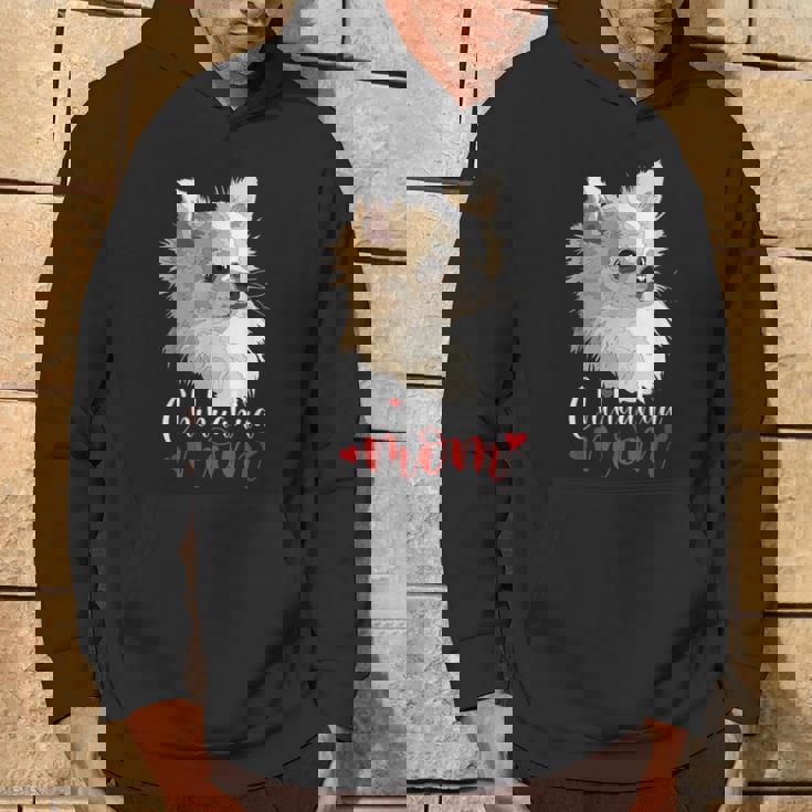 チワワ ロングヘア チワワ ロングヘア ママ ママ 犬好き パーカー ライフスタイル