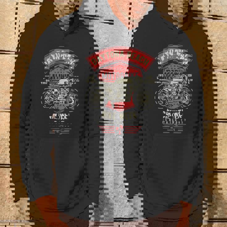 デイトナ ビーチバイクウィーク レトロバイクデザイン パーカー ライフスタイル