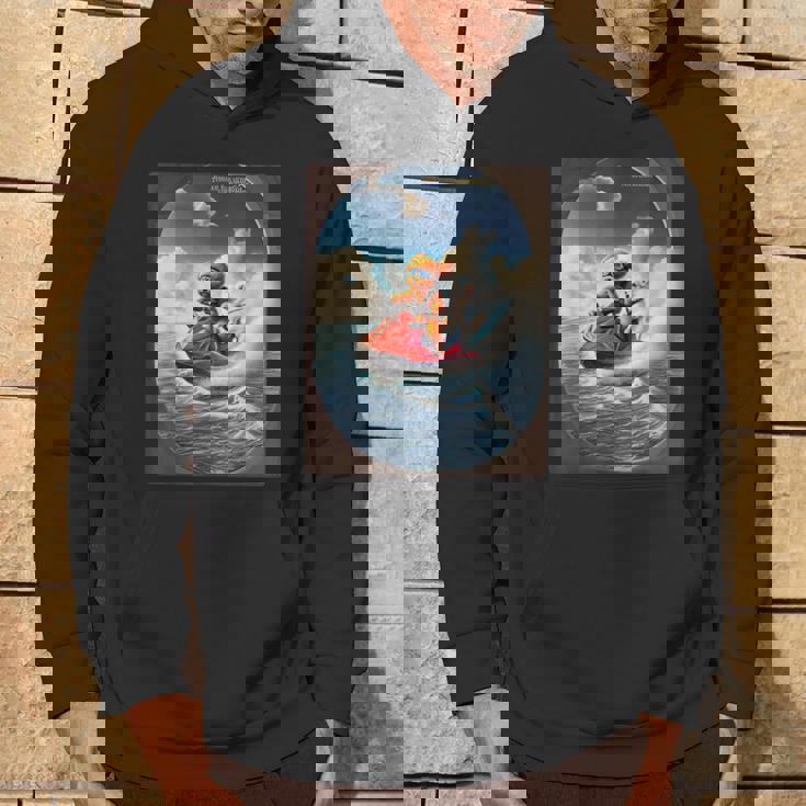 トイプードルとチワワのジェットスキー 夏の楽しいデザイン パーカー ライフスタイル