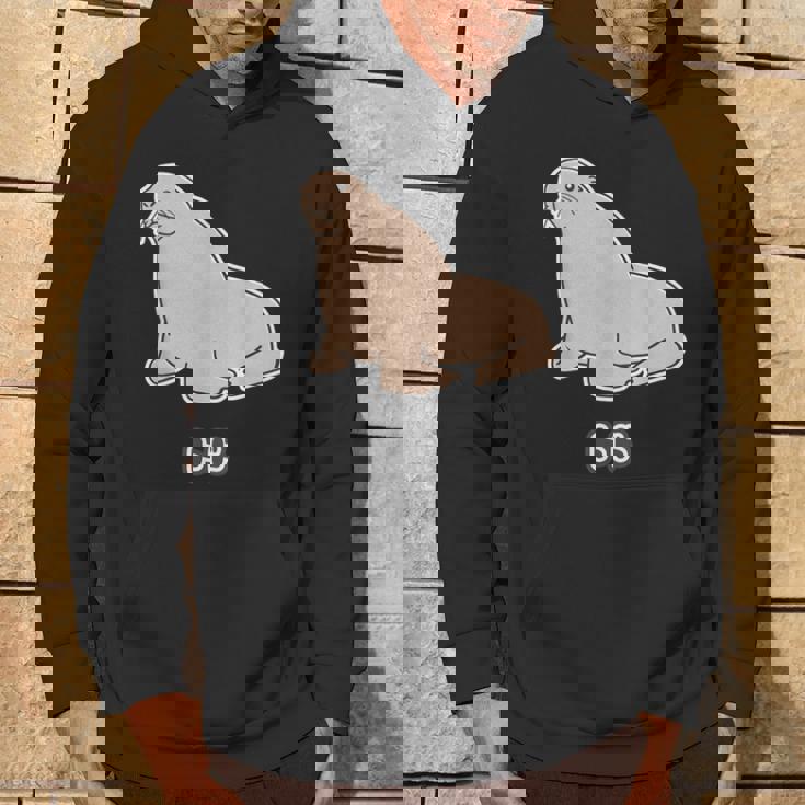 トド《ビッグ プリント》【どうぶつフレンズ】海・水族館の生き物 ゆるくてかわいい キャラクター イラスト パーカー ライフスタイル