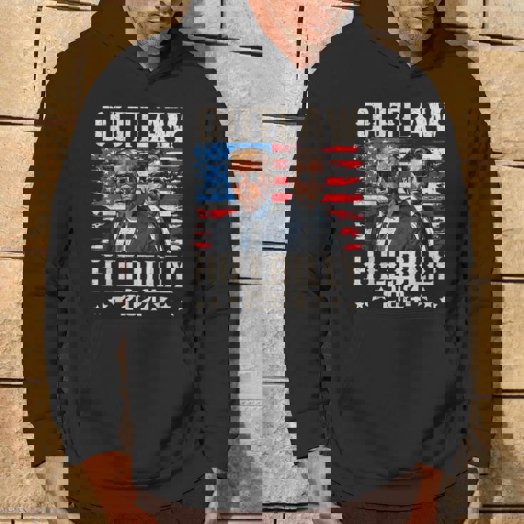 トランプ・ヴァンス'24 アウトロー・ヒルビリーアメリカ国旗ヴィンテージ パーカー ライフスタイル