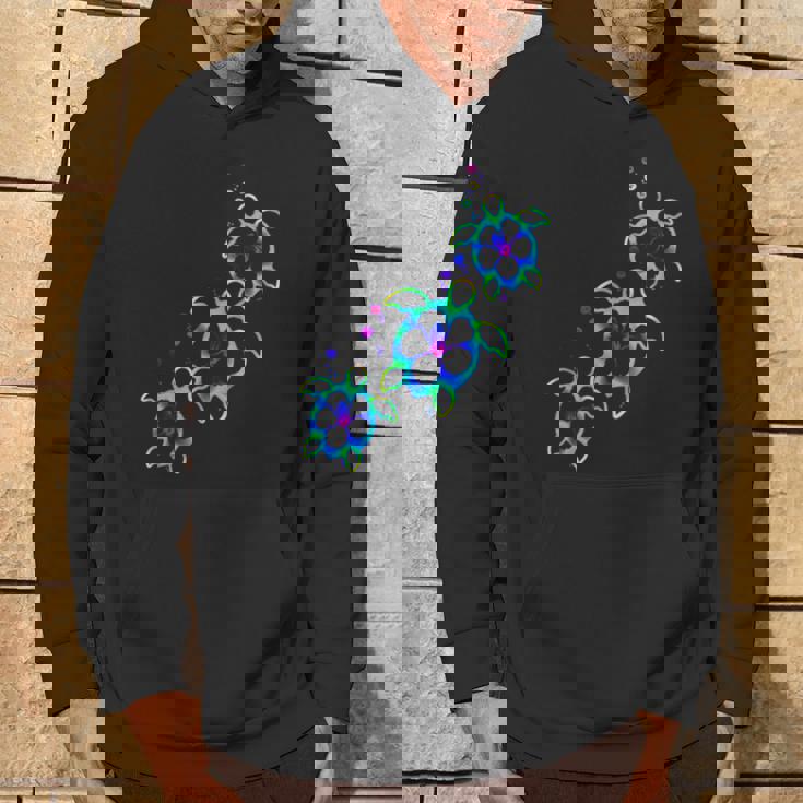 トロピカルカラー ハワイアン ホヌー ウミガメ パーカー ライフスタイル