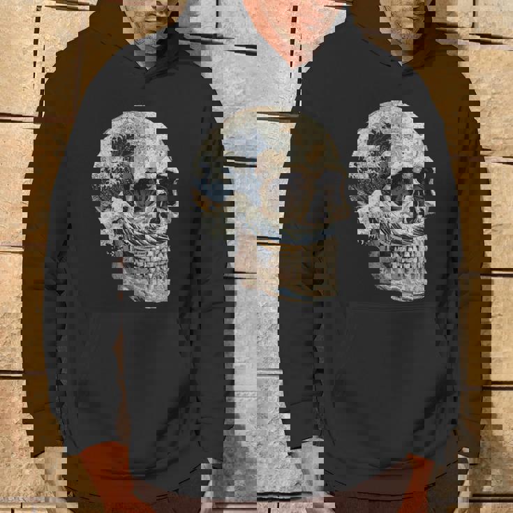 ドクロ 波 日本美術 海 パーカー ライフスタイル