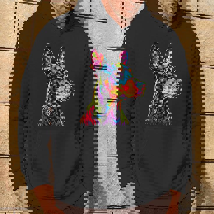 ドーベルマン ドッグ カラフル ポップアート 犬 誇り ドーベルマン パーカー ライフスタイル