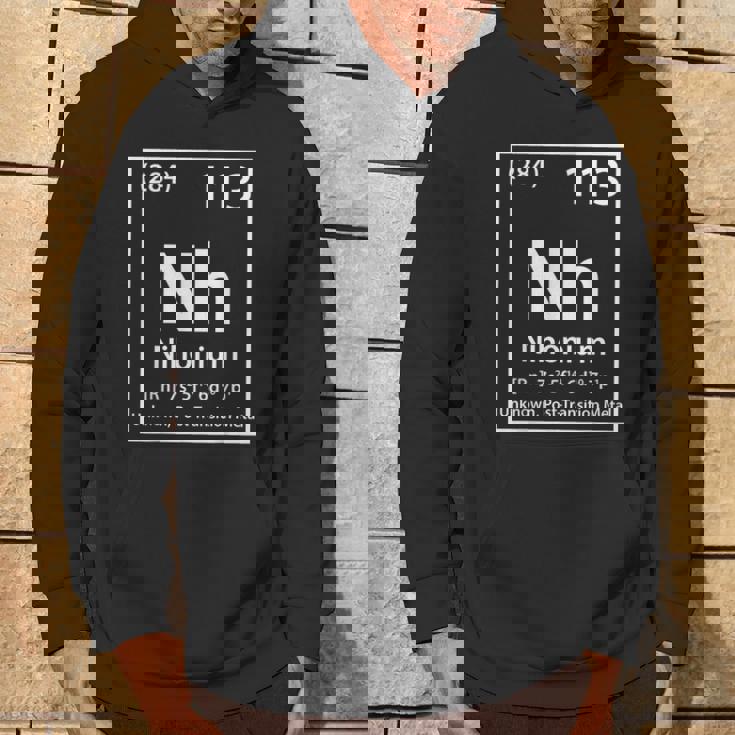 ニホニウム化学元素白 パーカー ライフスタイル