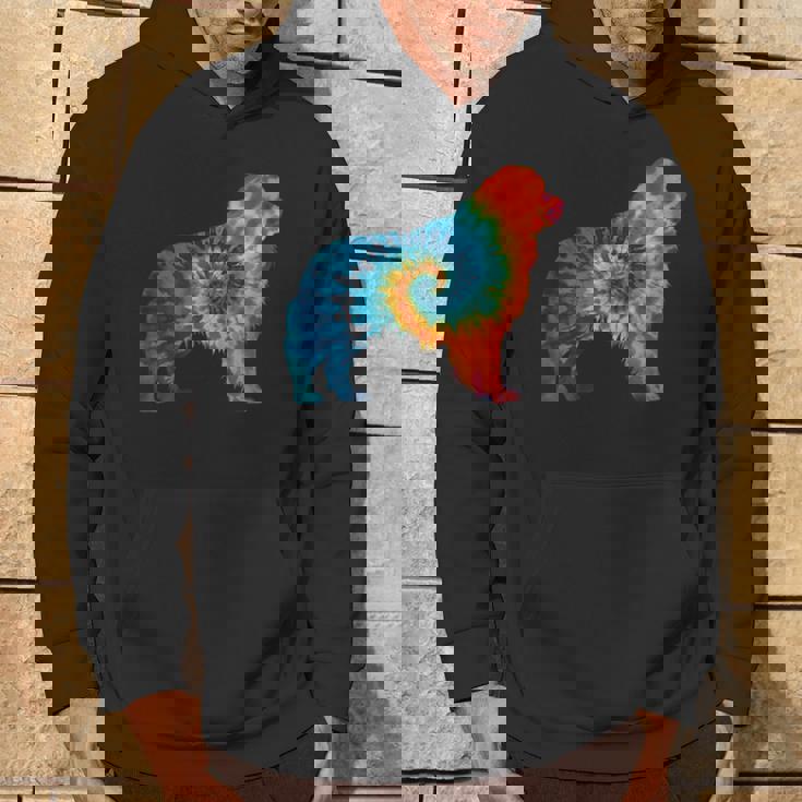 ニューファンドランド犬のレトロなデザイン パーカー ライフスタイル