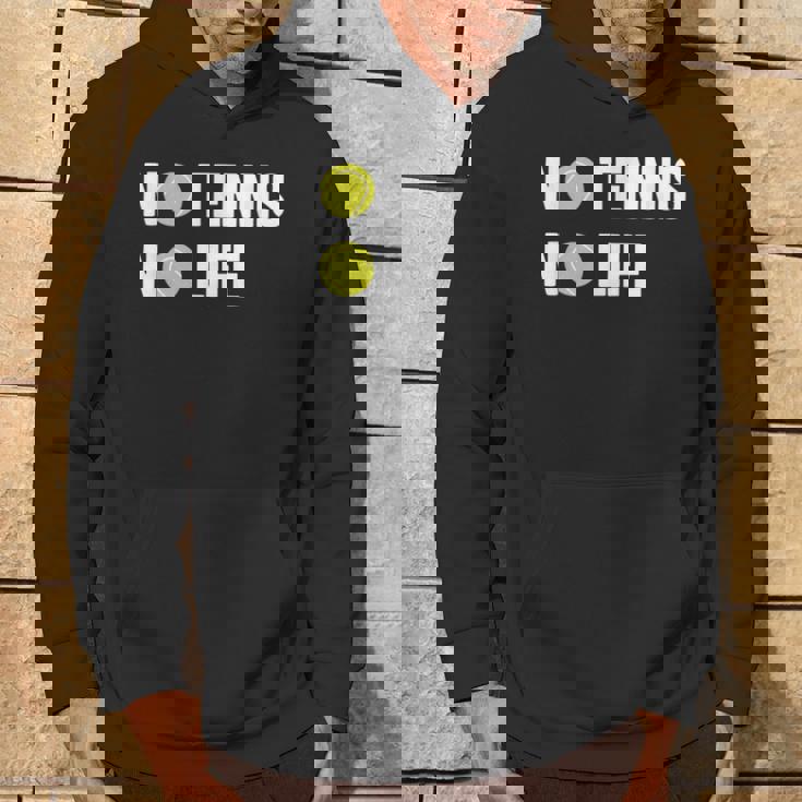 ノーテニスノーライフ テニス好き アウトドア好き ソフトテニス好き クール テニスサークル ソフトテニス パーカー ライフスタイル