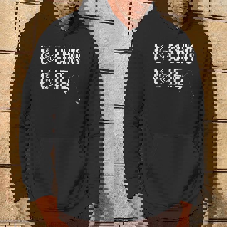 ノーフィッシングノーライフ 釣り竿 漁師 釣り人 面白い 釣り フィッシング おもしろ 釣り堀 海釣り 川釣り パーカー ライフスタイル