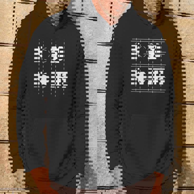 ノー碁ノーライフ 囲碁好き 囲碁将棋 囲碁 碁打ち 囲碁クラブ 囲碁サークル パーカー ライフスタイル