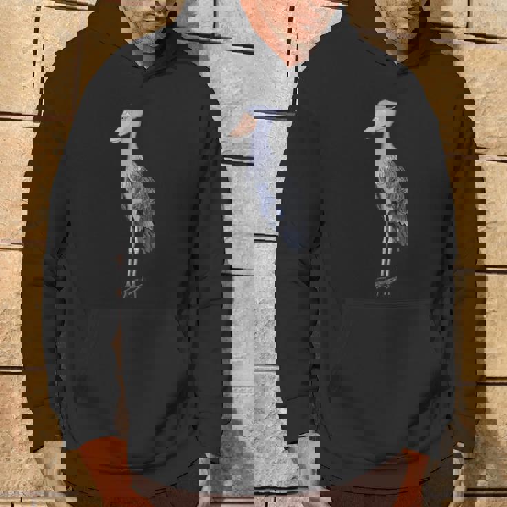 ハシビロコウ 鳥 動物 図 バードウォッチング 贈り物 鳥類学者 生物学者 自然科学 パーカー ライフスタイル