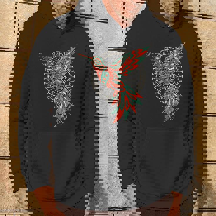 ハミングバード・トライバル・アート ネイティブアメリカン・インディアン・インディジナス パーカー ライフスタイル