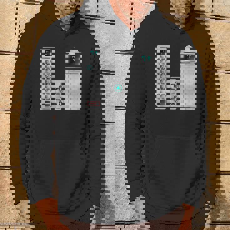 ハロウィンコスチューム、クールなエレベーターボタンアート パーカー ライフスタイル