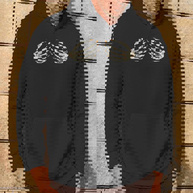 ハロウィーン スケルトン おっぱいに手 スケルトン 胸に手 パーカー ライフスタイル