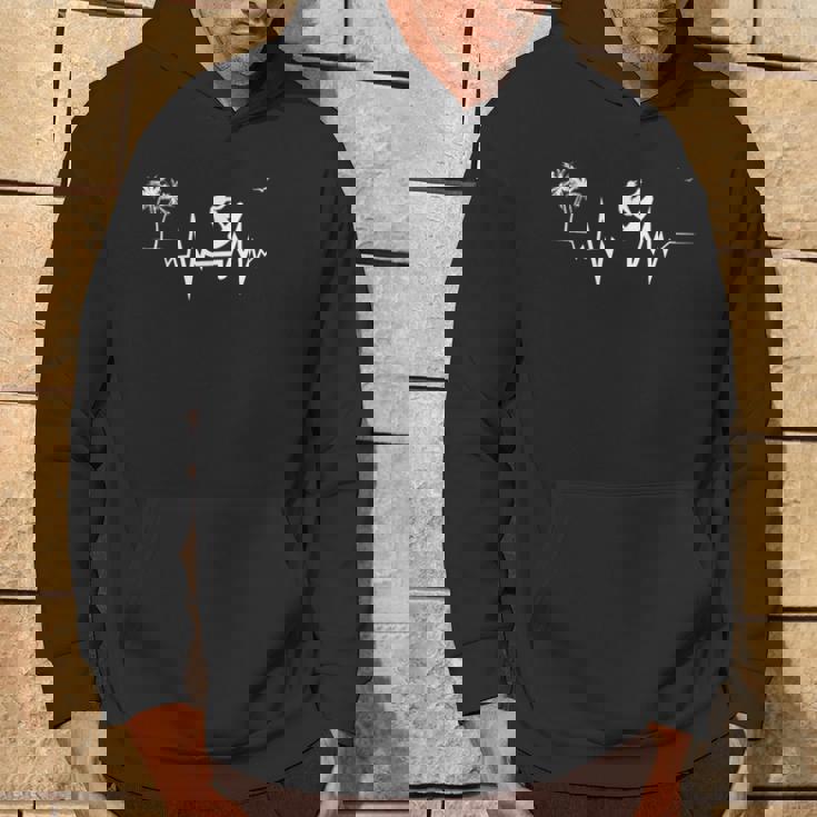 ハワイサーファーのためのサーフハートビートクールウェーブ パーカー ライフスタイル