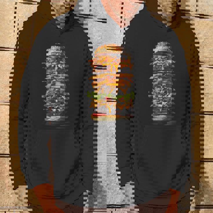 ハンバーガー チーズバーガー ファーストフード愛好家 食通 ギフト パーカー ライフスタイル