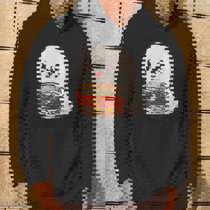 ハンバーガーとかわいいおばけ パーカー ライフスタイル