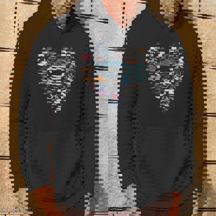 ハート ラブ サメ フェイス ファニー シャルカホリック パーカー ライフスタイル