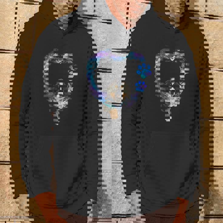 ハートの中の面白いバーニーズマウンテンドッグ パーカー ライフスタイル