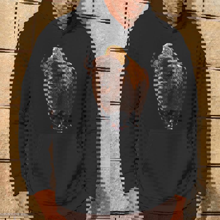 バイソン ヨーロッパバイソン 野牛 アメリカバイソン アメリカンバッファロー パーカー ライフスタイル