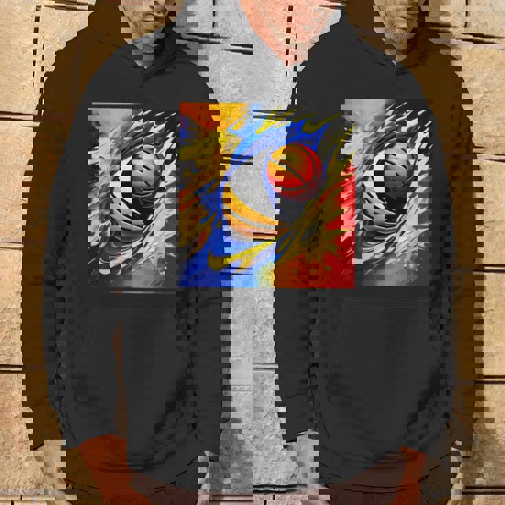 バスケットボール チーム スポーツ カラフル ボール バスケットボール愛好家 パーカー ライフスタイル