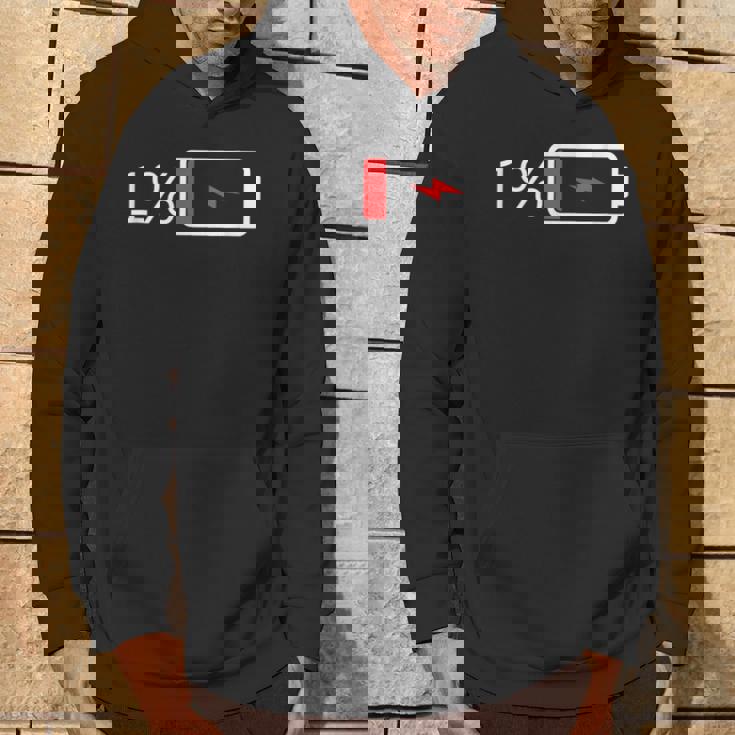 バッテリー1 – バッテリー1 I おもしろ低エネルギーパーセント パーカー ライフスタイル