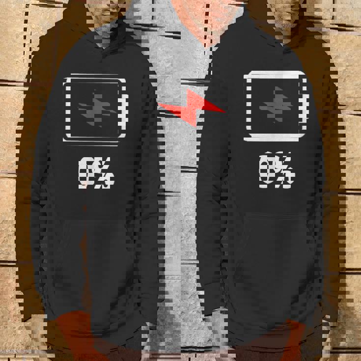 バッテリー充電0 シャツバッテリーデッドシャツバッテリー低 パーカー ライフスタイル