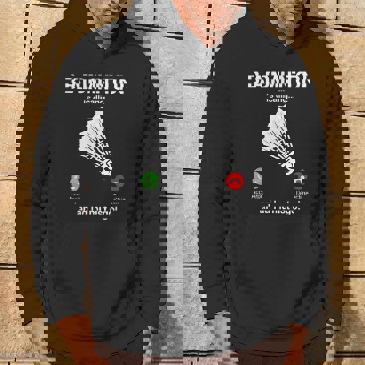 バドミントン呼び出しバドミントン愛好家面白いバドミントン選手 パーカー ライフスタイル