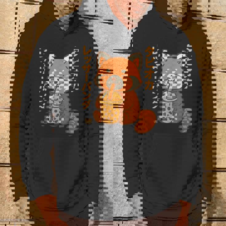 バブルティー レッサーパンダ ボバ カワイイ タピオカ アニメ かわいい パーカー ライフスタイル