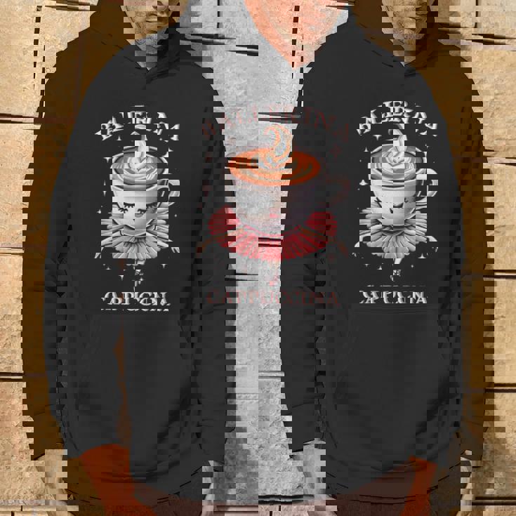 バレリーナ カプチーノ おもしろスローガン イタリアンブレイン レッド パーカー ライフスタイル