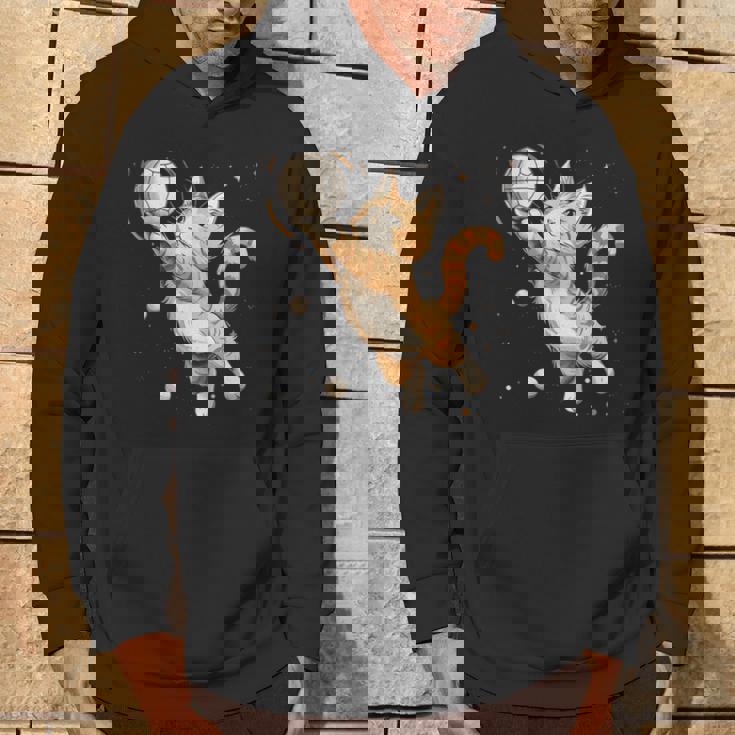 バレーボール選手のかわいいバレーボール猫。 パーカー ライフスタイル