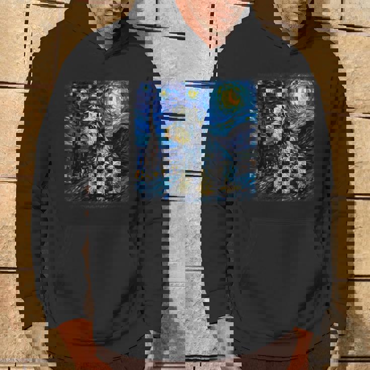 バン・ゴッホ 星月夜ミニチュア・シュナウザー パーカー ライフスタイル