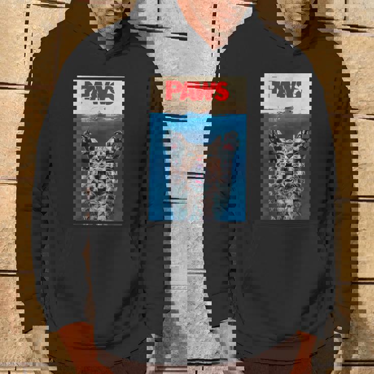 パウス おもしろ猫 パロディ 猫 恋人 ギフト 子猫 サメ ネズミ 鳴き声 パーカー ライフスタイル