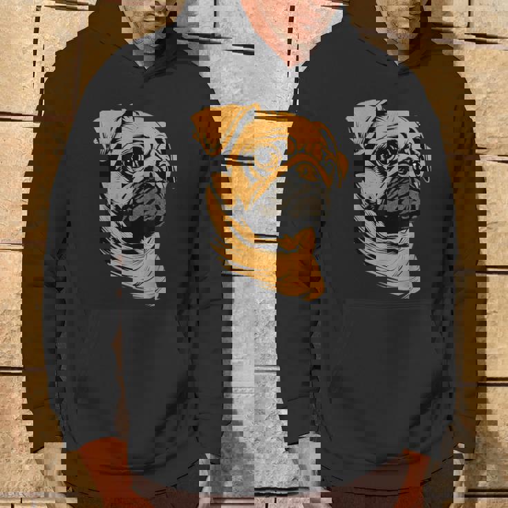 パグ 犬 デザイン ベージュ 犬 ラブ カーリン かわいい パグ パーカー ライフスタイル